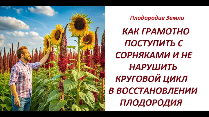 Содружество сорняков и культурных растений К чему приводит их отсутствие  в вашем огороде №613/24