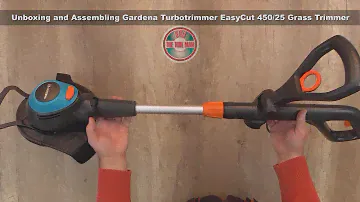 Unboxing and Assembling Gardena Turbotrimmer EasyCut 450/25 Grass Trimmer - Bob The Tool Man