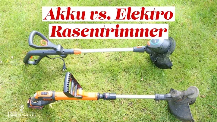 Rasentrimmer Akku vs. Elektro - 2 Modelle von Gardena und Black+Decker im Vergleich