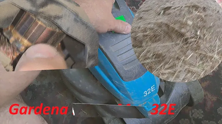 Газонокосилка Gardena PowerMax 32E замена подшипников.
